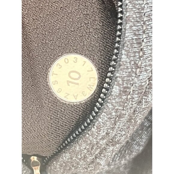 Lululemon Extra Mile 1/2 Zip Heathered Nocturnal Teal / Black Sz 10 - Picture 6 of 6